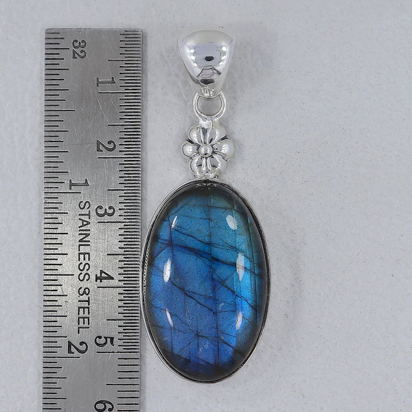 Blue Labradorite Silver Pendants