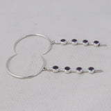 Amethyst Silver Earrings