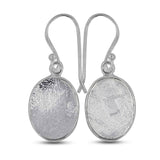 Meteorite Silver Earrings