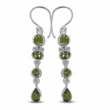 Peridot Silver Earrings