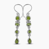 Peridot Silver Earrings