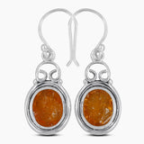 Amethyst Silver Earrings
