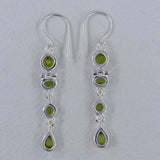 Peridot Silver Earrings