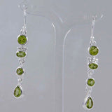 Peridot Silver Earrings