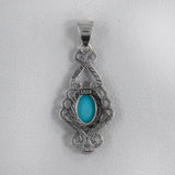 Blue Kyanite Gemstone Silver Pendant