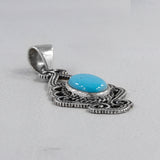 Blue Kyanite Gemstone Silver Pendant