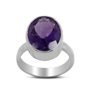 925 Sterling Silver Amethyst Ring