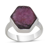 Ruby Gemstone 925 Sterling Silver Ring