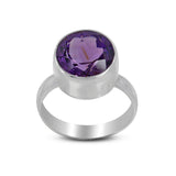 Amethyst Silver Ring