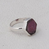 Ruby Gemstone 925 Sterling Silver Ring