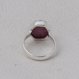 Ruby Gemstone 925 Sterling Silver Ring