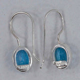 Hessonite Silver Earring