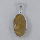 Rutilated Quartz Silver Pendant