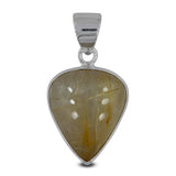 Rutilated Quartz Silver Pendant