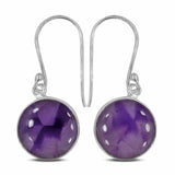 Amethyst Silver Earrings