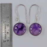 Amethyst Silver Earrings