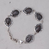 Sonora Dendritic Opal Bracelet-925 Solid Silver Bracelet