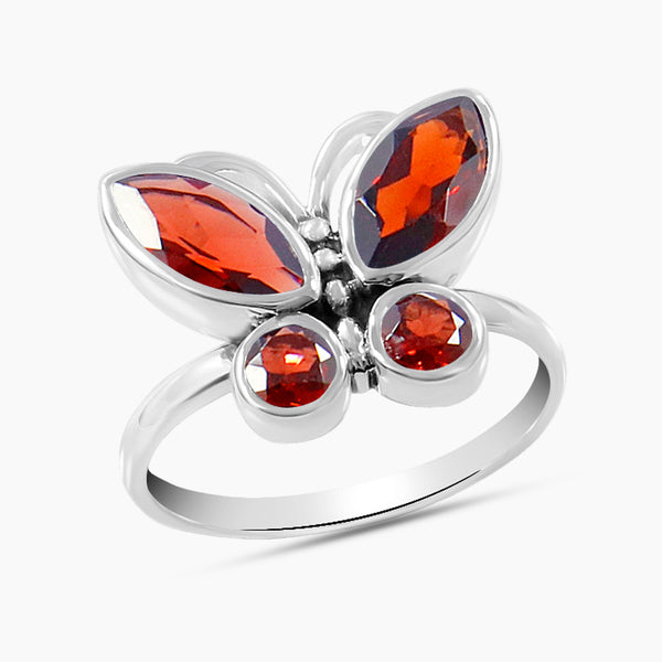 Blue Topaz Silver Rings