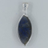 Blue Labradorite Silver Pendant