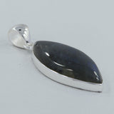 Blue Labradorite Silver Pendant