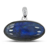 Blue Labradorite Silver Pendant