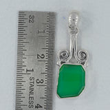 925 Silver Chrysoprase Pendant