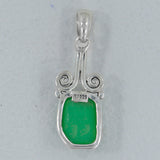 925 Silver Chrysoprase Pendant