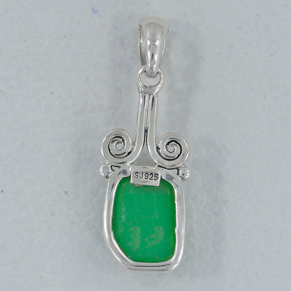 925 Silver Chrysoprase Pendants