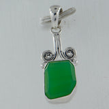 925 Silver Chrysoprase Pendant