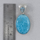 925 Sterling Silver Larimar Pendants