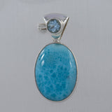 925 Sterling Silver Larimar Pendants