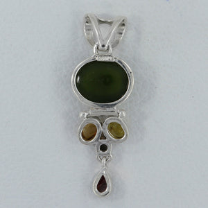 925 Sterling Silver Idocrase Pendants