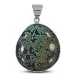 Tibetan Turquoise 925 Sterling Silver Pendant