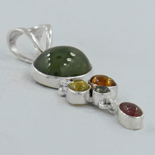 925 Sterling Silver Idocrase Pendants