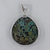 Tibetan Turquoise 925 Sterling Silver Pendant