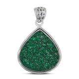 Green Uvarovite 925 Silver Pendant