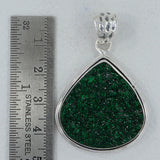 Green Uvarovite 925 Silver Pendant