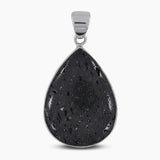 925 Sterling Silver Black Lava Pendants