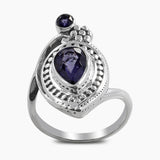 Blue Topaz Sterling Silver Rings