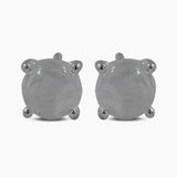 Crystal Silver Studs Earrings