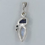 Rainbow Moonstone 925 Silver Pendant