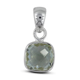 Green Amethyst 925 Silver Pendant