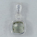 925 Silver Green Amethyst Pendant