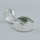 925 Silver Green Amethyst Pendant