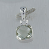 Green Amethyst 925 Silver Pendant