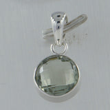 925 Silver Green Amethyst Pendant