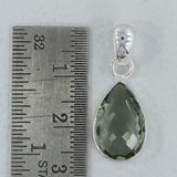 925 Silver Green Amethyst Pendant