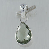 925 Silver Green Amethyst Pendant