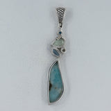 Larimar 925 Silver Pendant