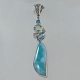 Larimar 925 Silver Pendant